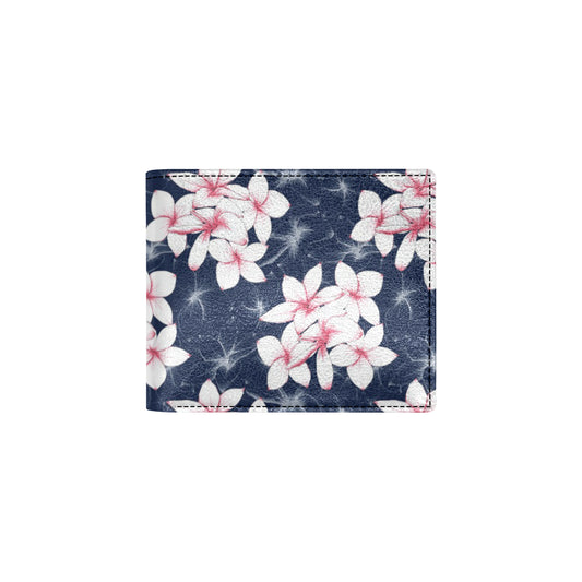 Plumeria Pattern Print Design PM017 Men's ID Card Wallet