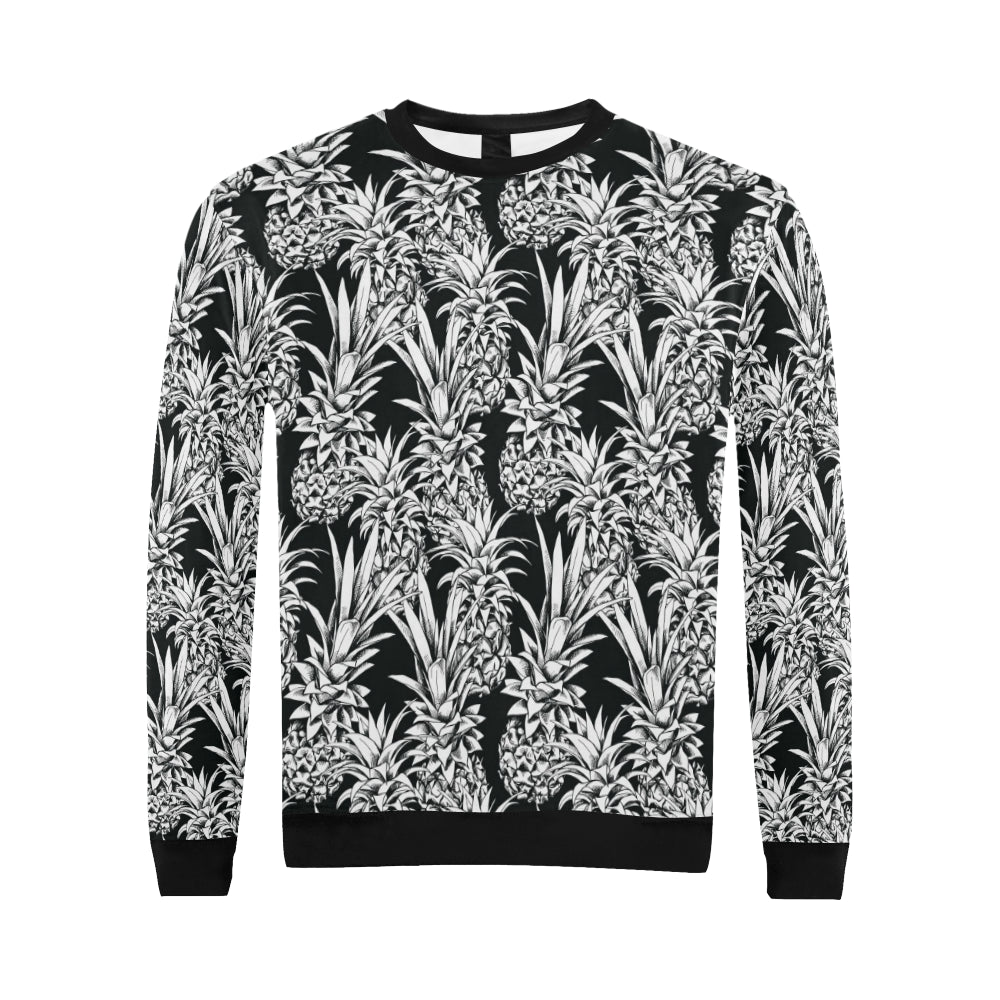 Pineapple Pattern Print Design PP08 Men Long Sleeve Sweatshirt
