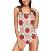 Apple Pattern Print Design AP08 Women Swimsuit