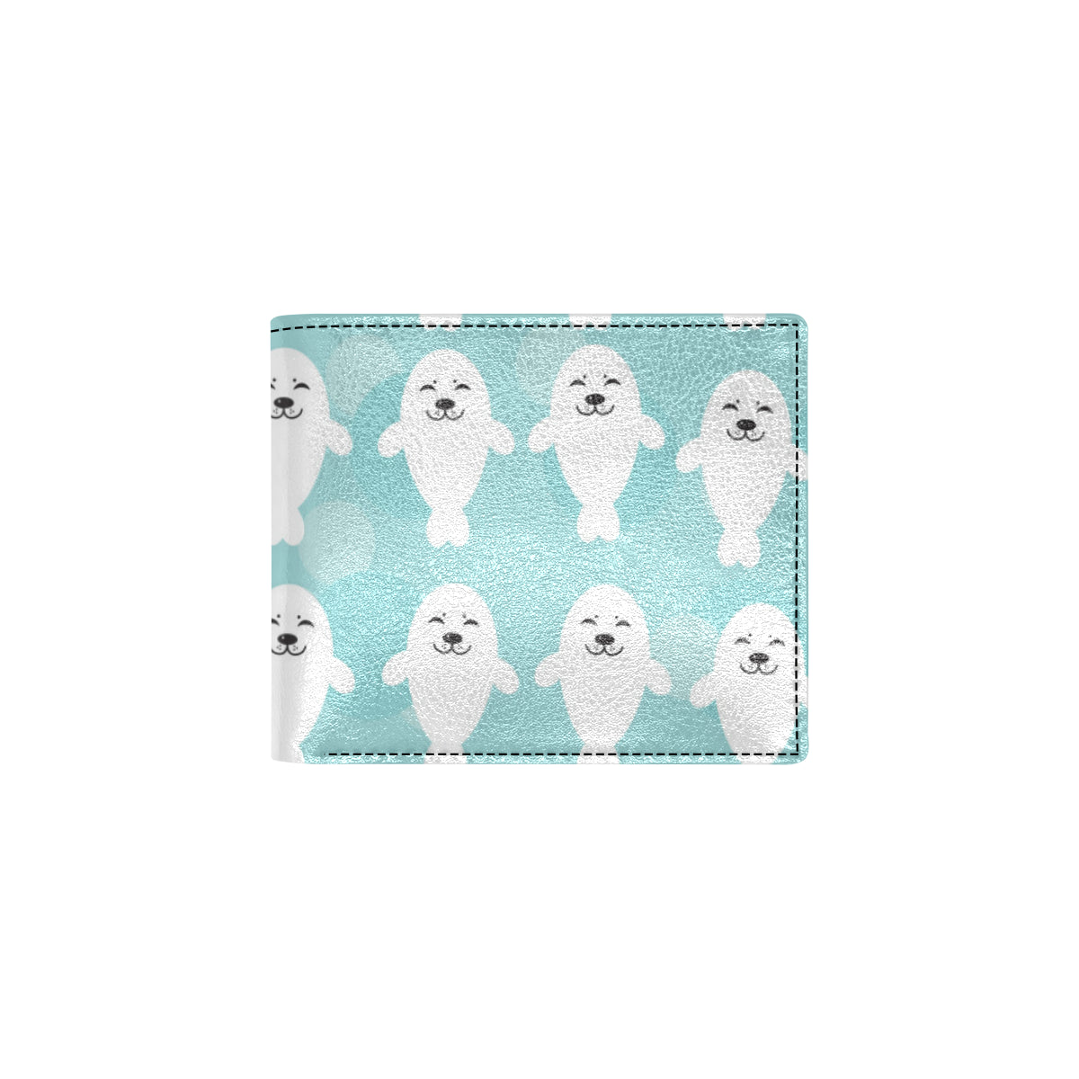 Sea Lion Baby Pattern Print Design 01 Men's ID Card Wallet