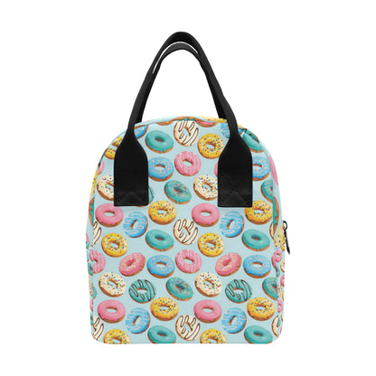 Donut Pattern Print Design DN05 Insulated Lunch Bag