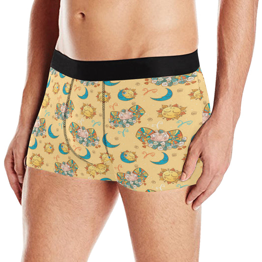Aries Zodiac Pattern Print Design 03 Men's Boxer Briefs