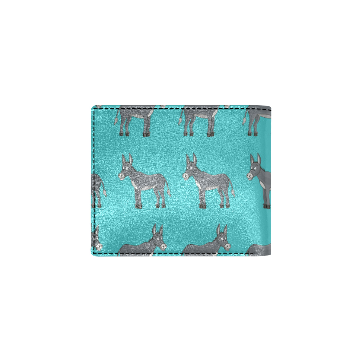 Donkey Pattern Print Design 01 Men's ID Card Wallet