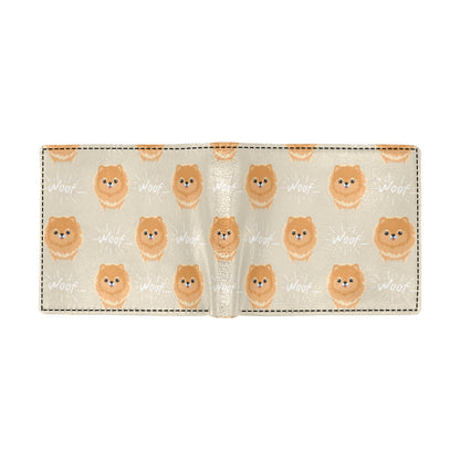 Pomeranians Pattern Print Design A04 Men's ID Card Wallet