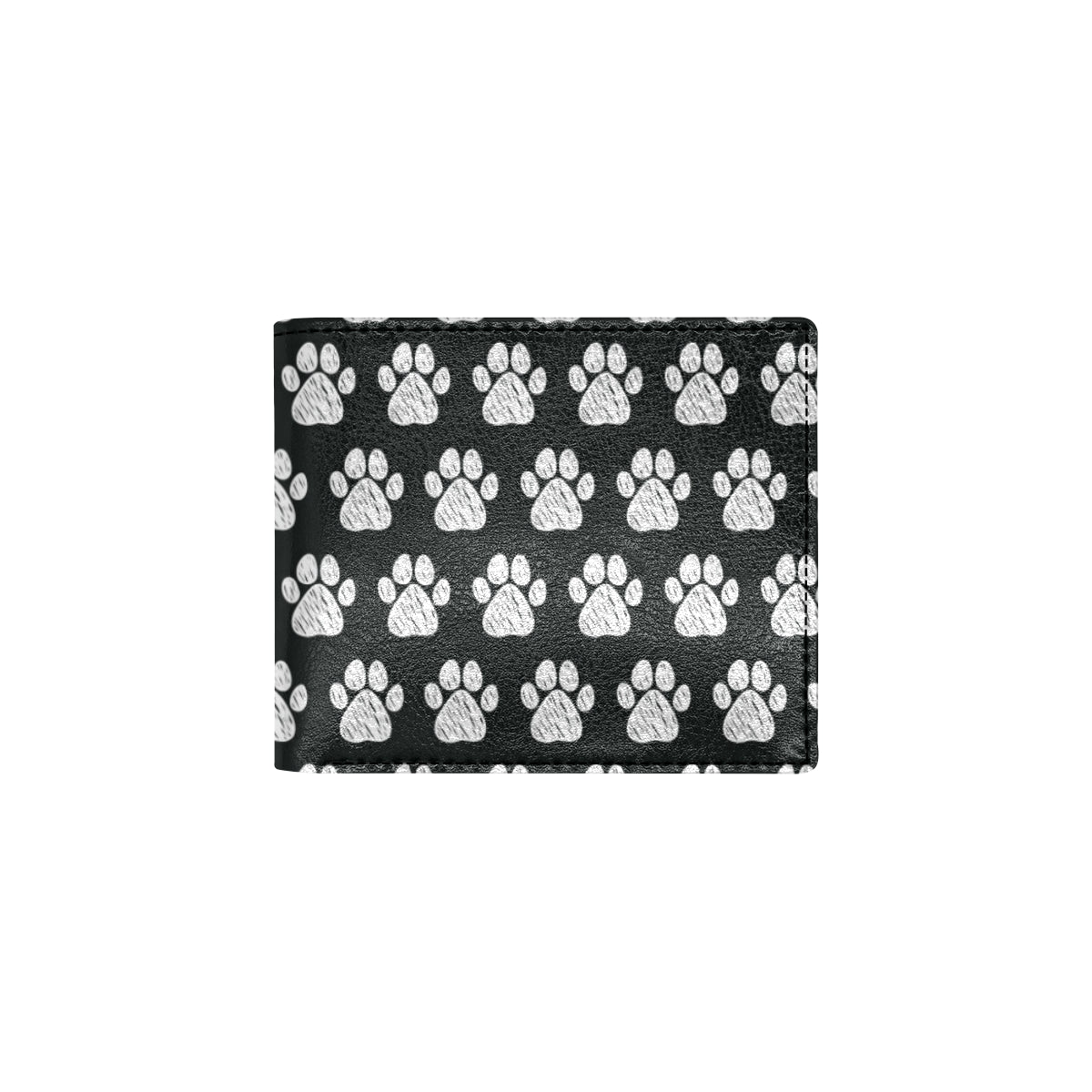 Paw Pattern Print Design A02 Men's ID Card Wallet