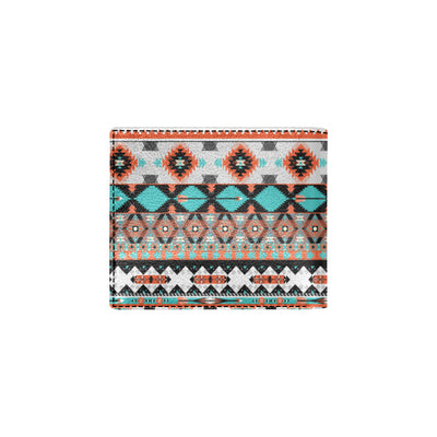 Tribal Aztec Indians pattern Men's ID Card Wallet