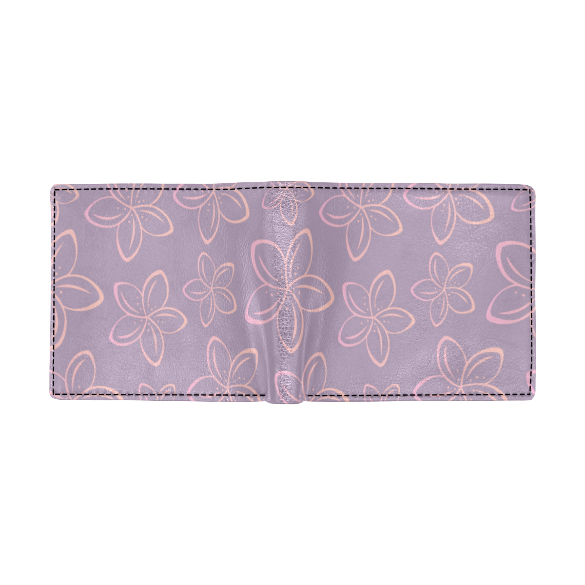 Plumeria Pattern Print Design A01 Men's ID Card Wallet
