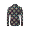 Navajo Geometric Style Print Pattern Men's Long Sleeve Shirt