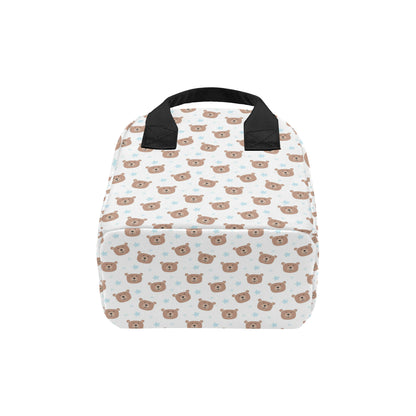 Bear Pattern Print Design BE02 Insulated Lunch Bag