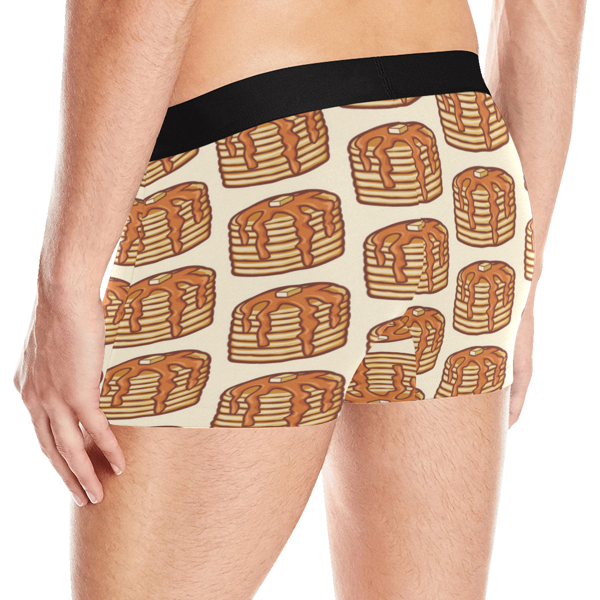 Pancake Pattern Print Design A02 Men's Boxer Briefs