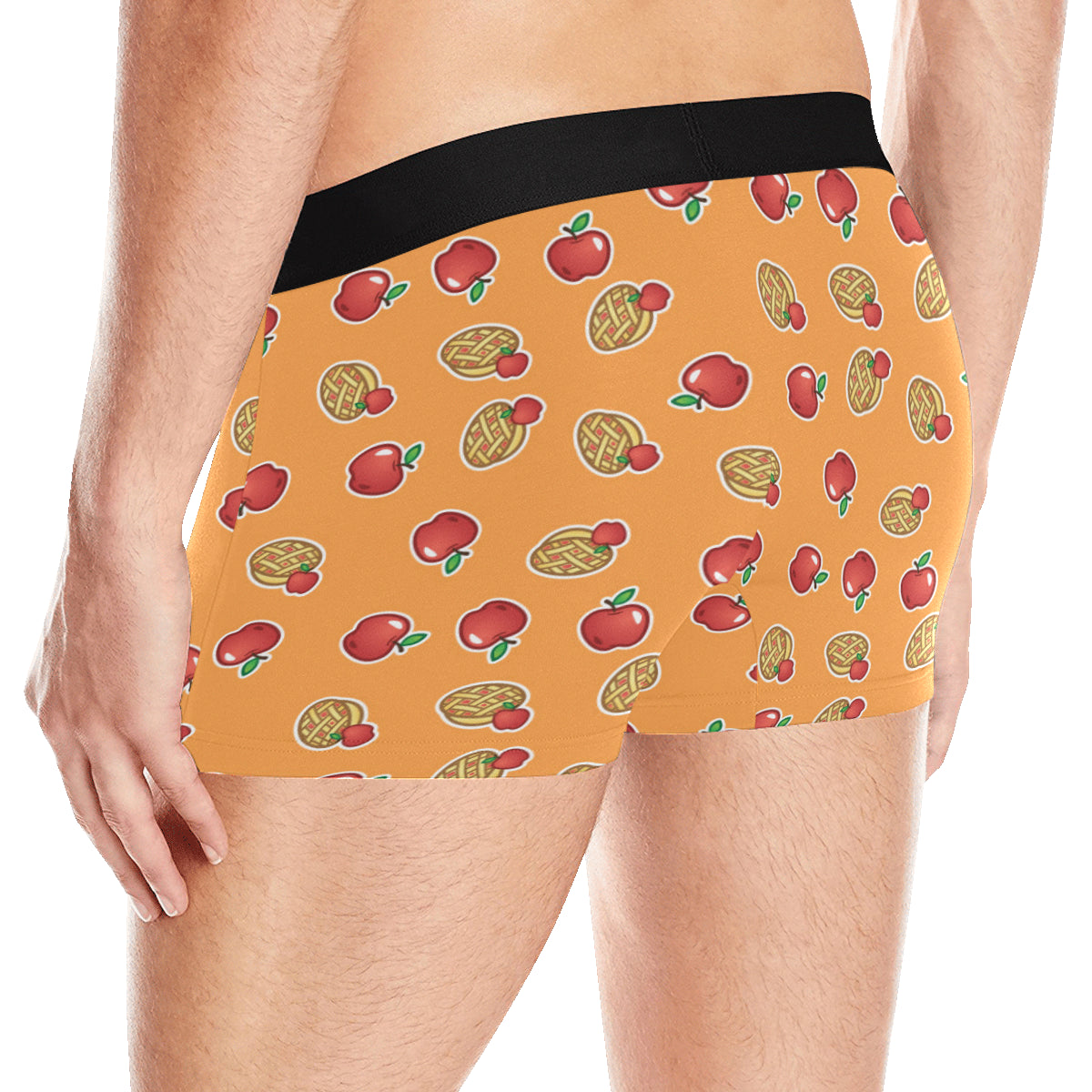 Apple Pie Pattern Print Design 02 Men's Boxer Briefs