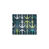 Anchor Pattern Print Design 03 Men's ID Card Wallet