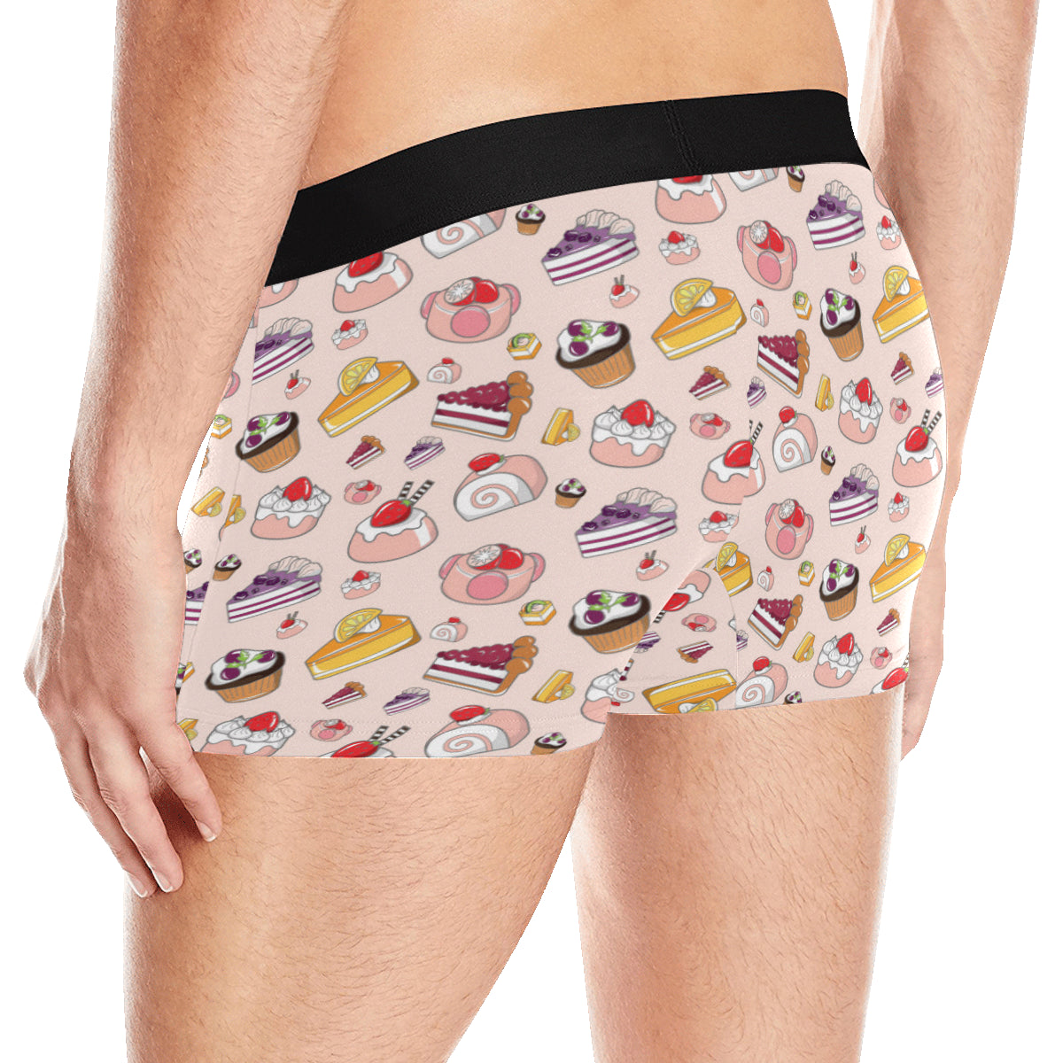 Cake Pattern Print Design 01 Men's Boxer Briefs