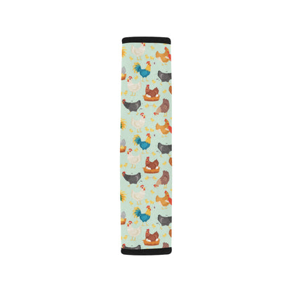 Chicken Pattern Print Design 07 Car Seat Belt Cover