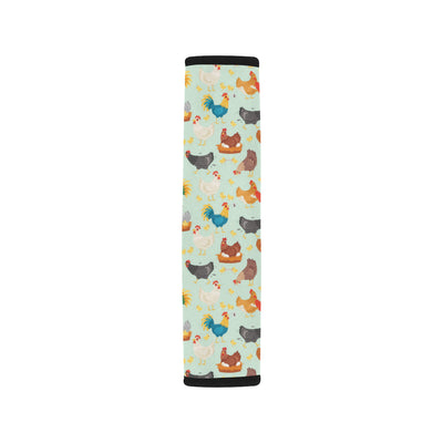 Chicken Pattern Print Design 07 Car Seat Belt Cover