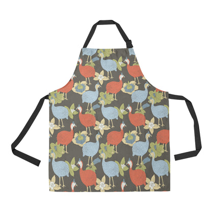Guinea Fowl Pattern Print Design 02 Apron with Pocket