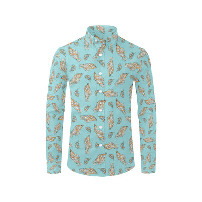 Angel Wings Pattern Print Design 03 Men's Long Sleeve Shirt