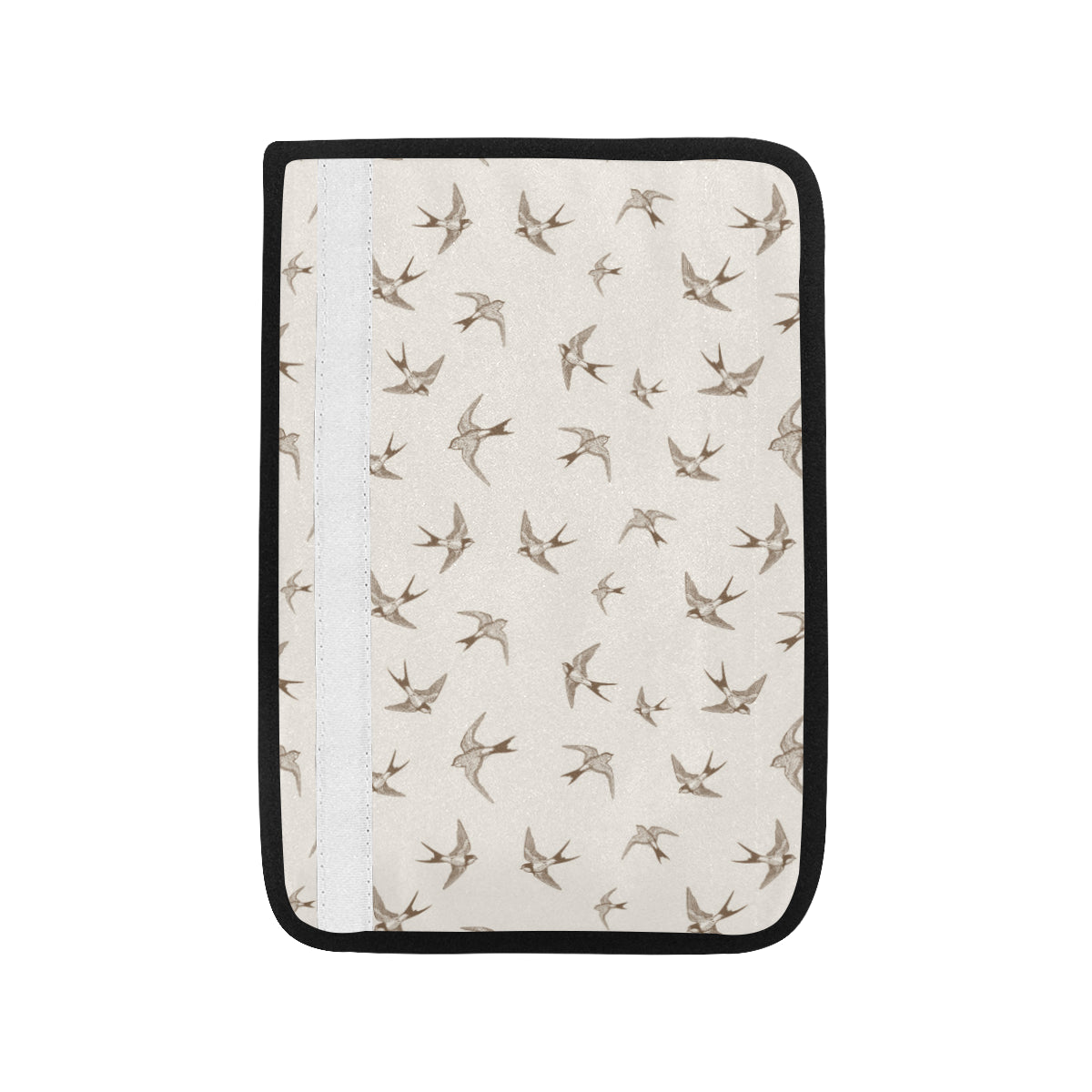 Swallow Bird Pattern Print Design 01 Car Seat Belt Cover