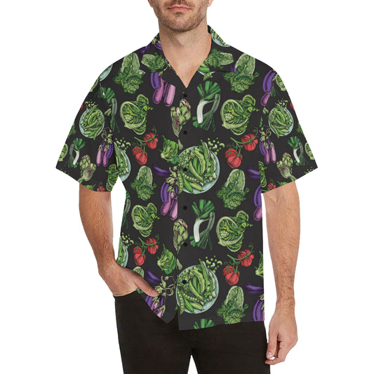 Lettuce Pattern Print Design 01 Men's Hawaiian Shirt