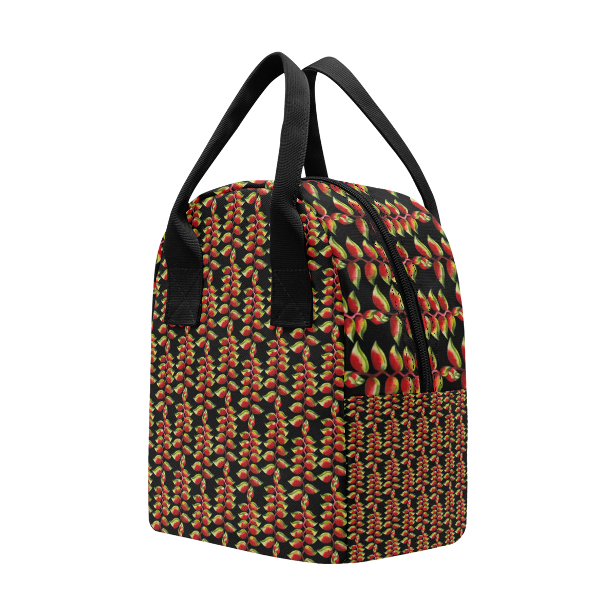Heliconia Pattern Print Design HL05 Insulated Lunch Bag