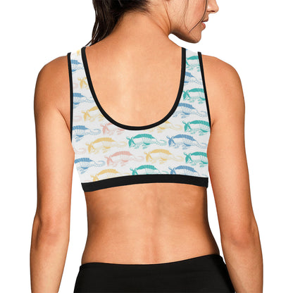 Armadillo Pattern Print Design 05 Sports Bra