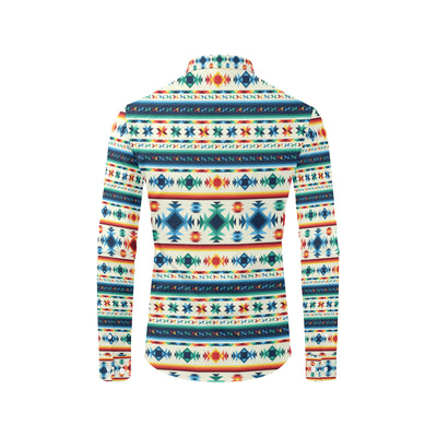 Aztec Pattern Print Design 02 Men's Long Sleeve Shirt