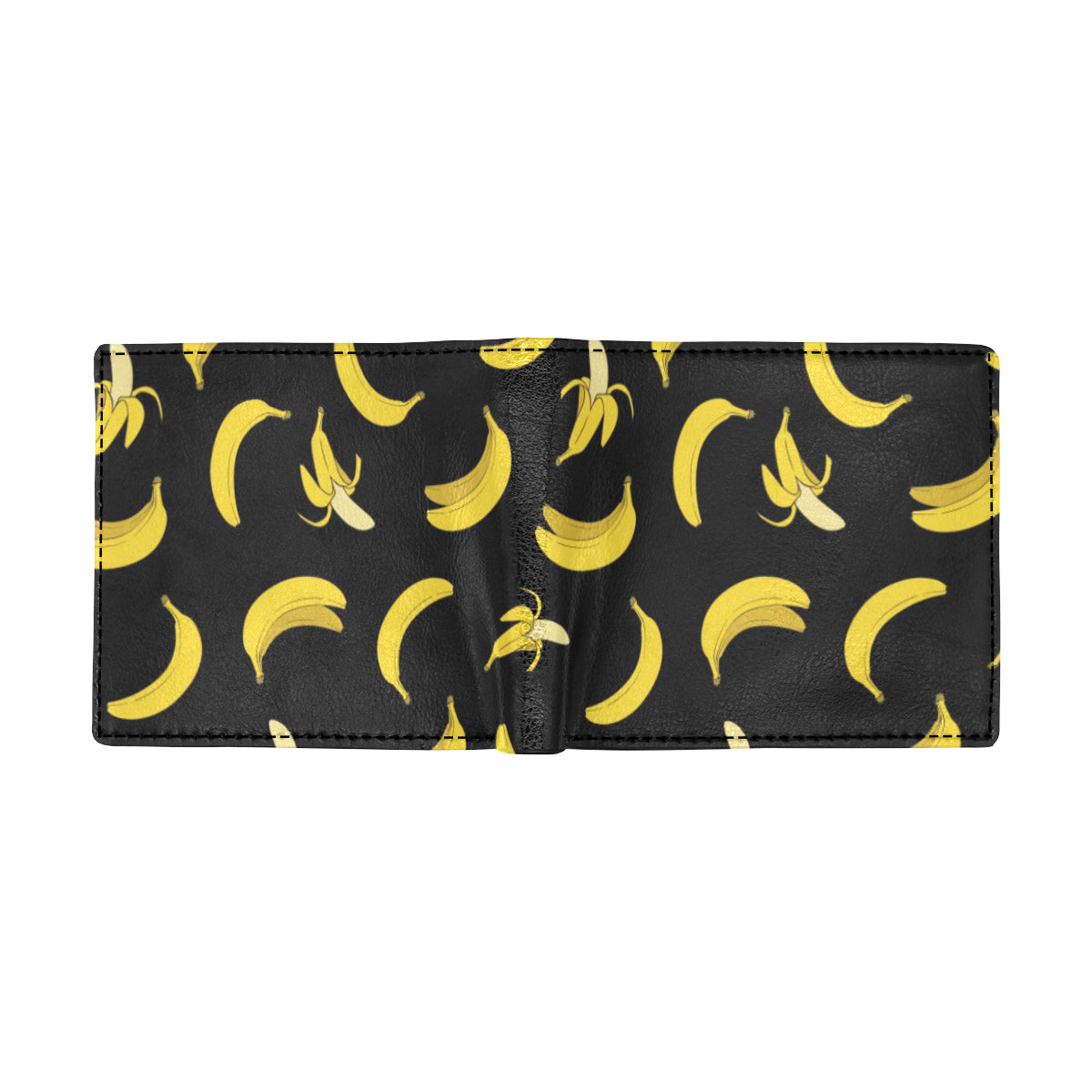 Banana Pattern Print Design BA05 Men's ID Card Wallet