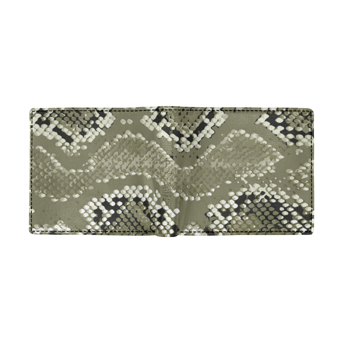 Python Pattern Print Design A04 Men's ID Card Wallet