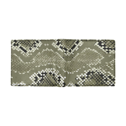 Python Pattern Print Design A04 Men's ID Card Wallet