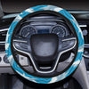 Dolphin Cute Print Pattern Steering Wheel Cover with Elastic Edge