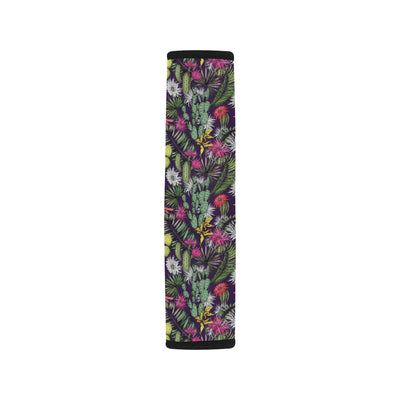 Cactus Pattern Print Design 08 Car Seat Belt Cover