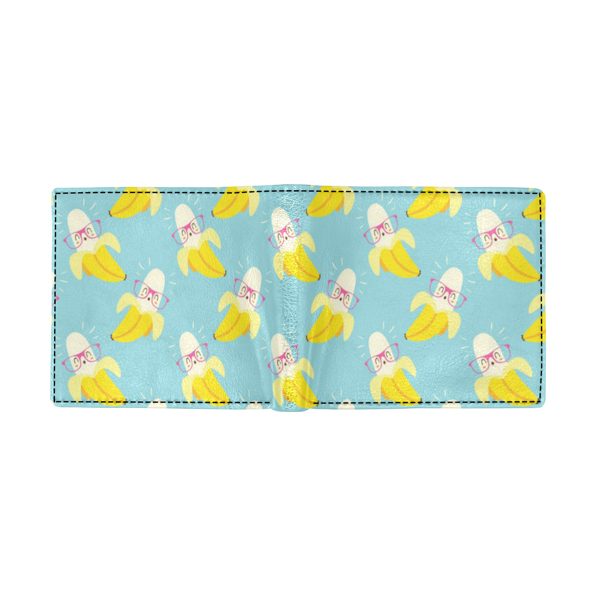 Banana Pattern Print Design BA07 Men's ID Card Wallet