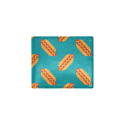 Hot Dog Pattern Print Design 03 Men's ID Card Wallet