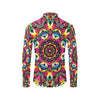 Kaleidoscope Pattern Print Design 02 Men's Long Sleeve Shirt