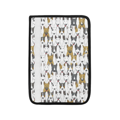 Bull Terriers Pattern Print Design 03 Car Seat Belt Cover