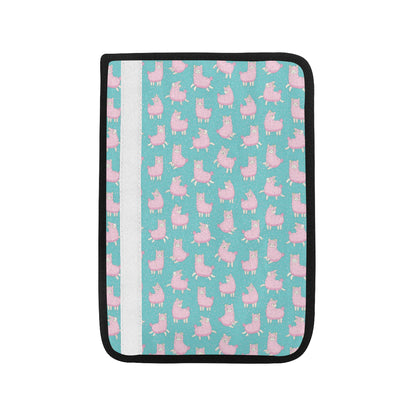 Alpaca Cartoon Design Themed Print Car Seat Belt Cover