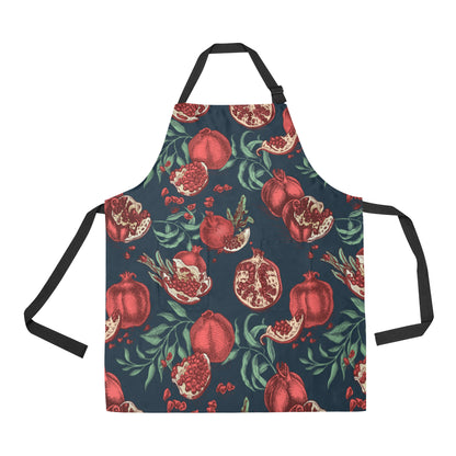 Pomegranate Pattern Print Design PG04 Apron with Pocket