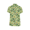 Avocado Pattern Print Design AC01 Men's Short Sleeve Button Up Shirt