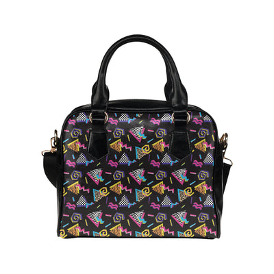 80s Pattern Print Design 3 Shoulder Handbag