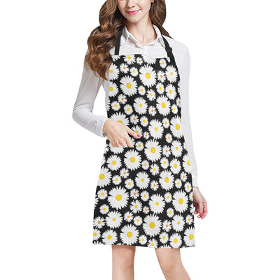 Daisy Pattern Print Design 01 Apron with Pocket