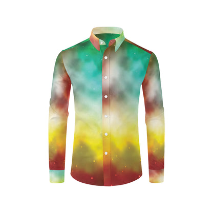 Nebula Pattern Print Design A04 Men's Long Sleeve Shirt