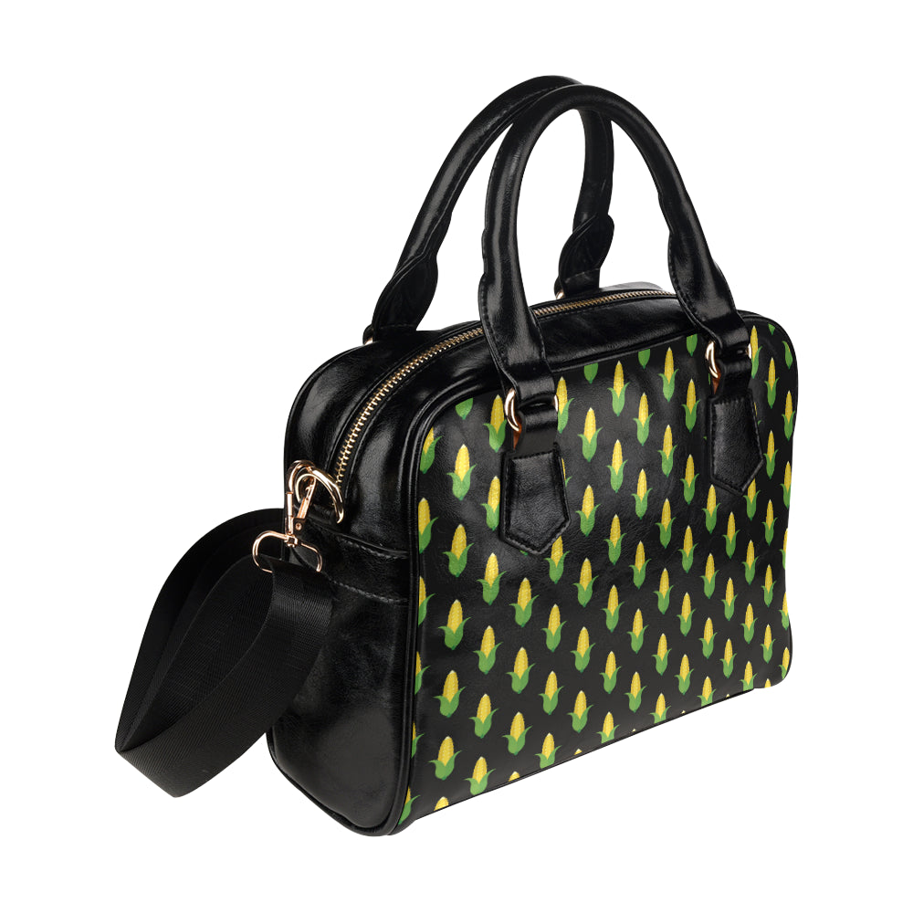 Corn Pattern Print Design 05 Shoulder Handbag
