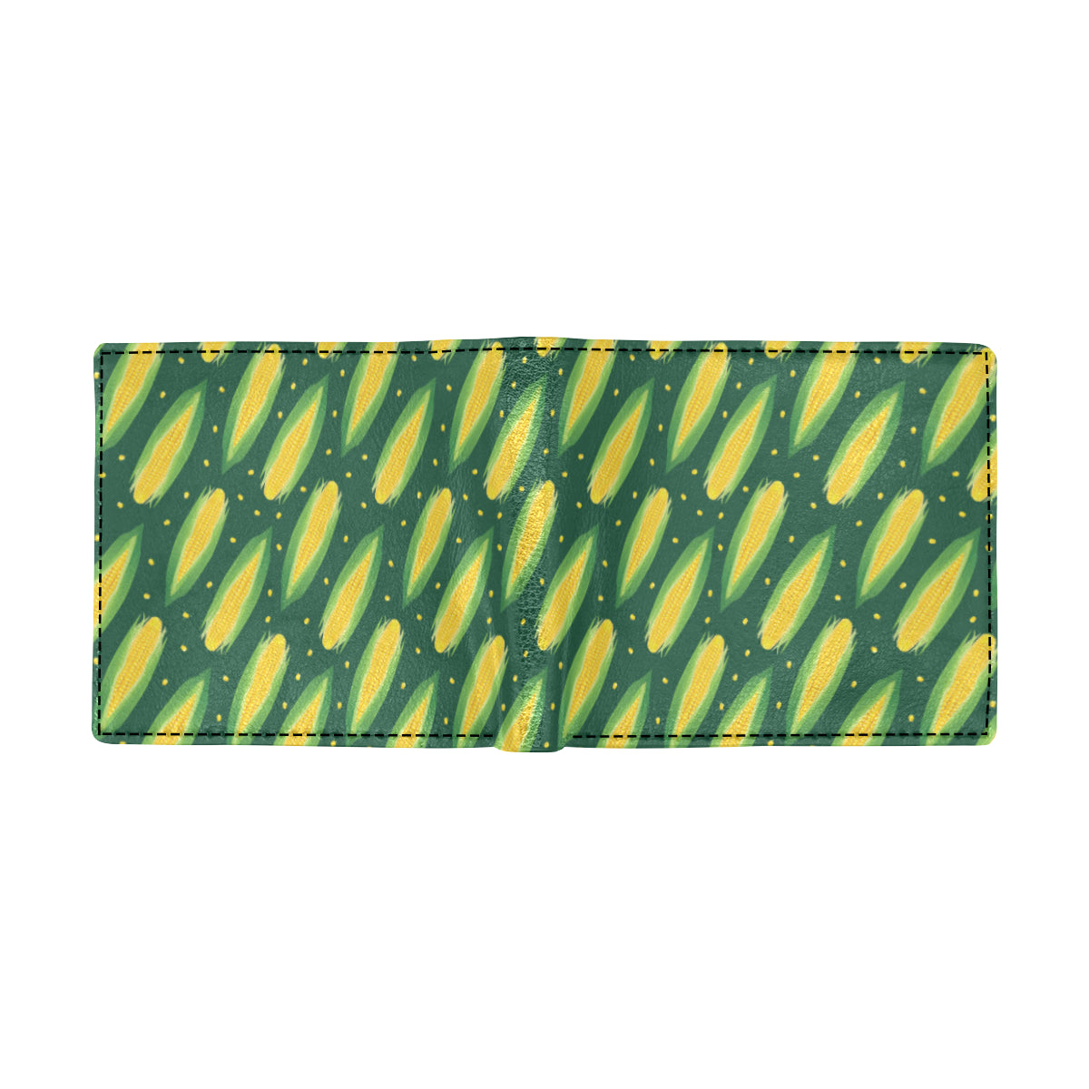 Corn Pattern Print Design 03 Men's ID Card Wallet