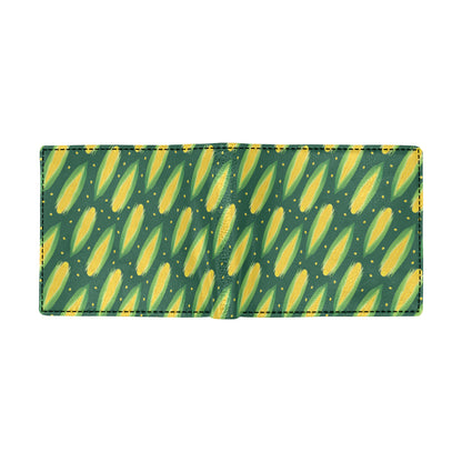 Corn Pattern Print Design 03 Men's ID Card Wallet