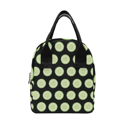 Cucumber Pattern Print Design CC02 Insulated Lunch Bag