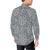 Elegant Floral Print Pattern Men's Long Sleeve Shirt