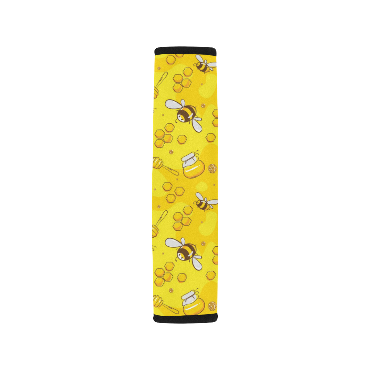 Bee Pattern Print Design BEE01 Car Seat Belt Cover