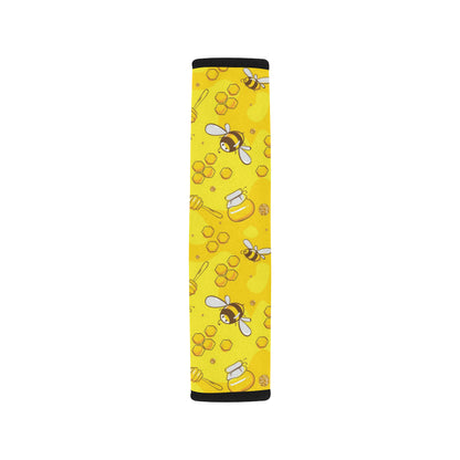 Bee Pattern Print Design BEE01 Car Seat Belt Cover
