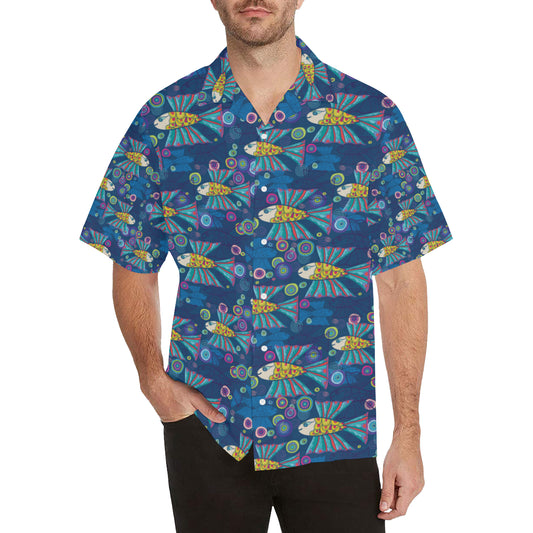 Flying Fish Pattern Print Design 01 Men's Hawaiian Shirt
