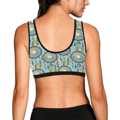 Blue Dream catcher Sports Bra